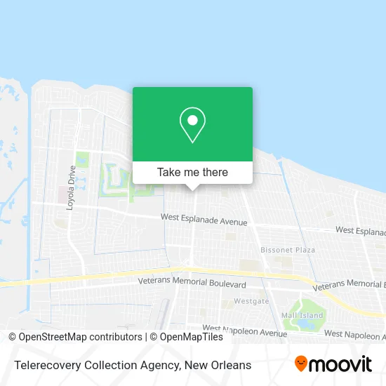 Mapa de Telerecovery Collection Agency