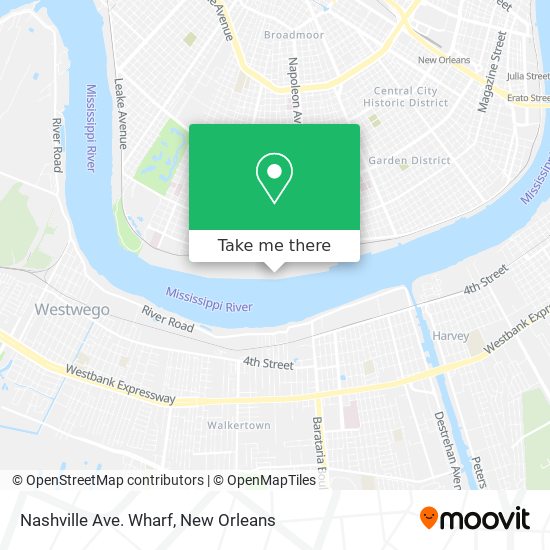 Nashville Ave. Wharf map