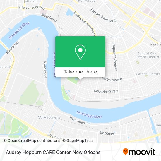 Mapa de Audrey Hepburn CARE Center