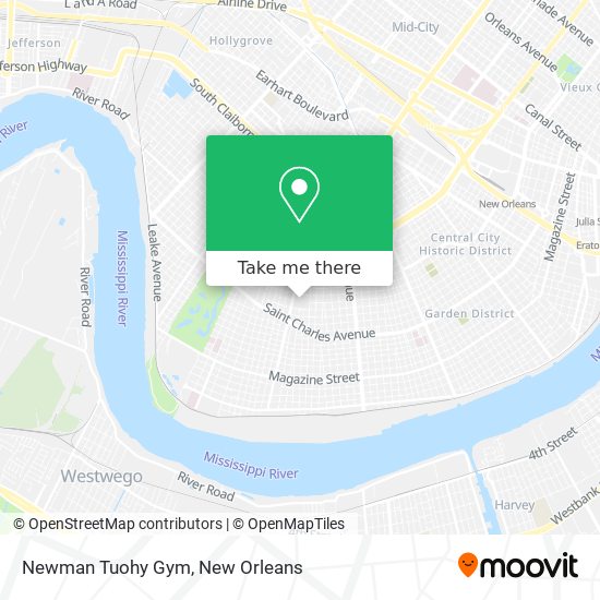 Newman Tuohy Gym map