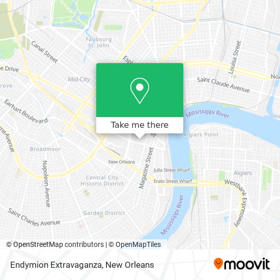 Endymion Extravaganza map