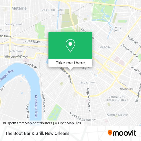 Mapa de The Boot Bar & Grill