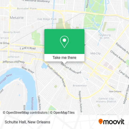Schulte Hall map