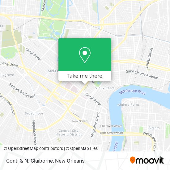 Conti & N. Claiborne map