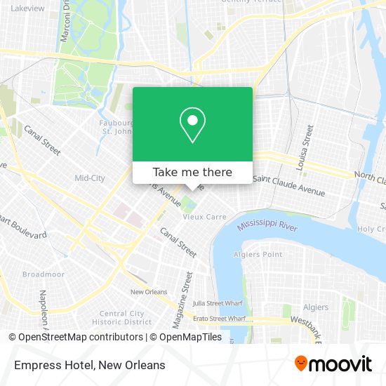 Empress Hotel map