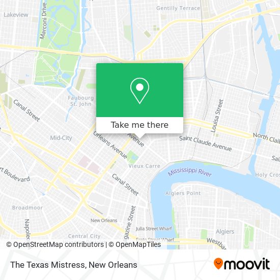 Mapa de The Texas Mistress