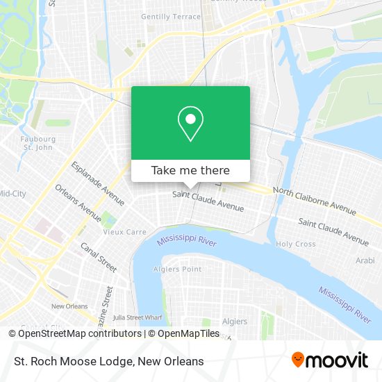 St. Roch Moose Lodge map