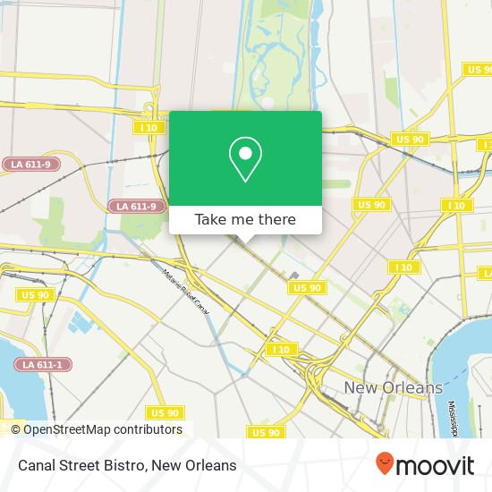 Canal Street Bistro map