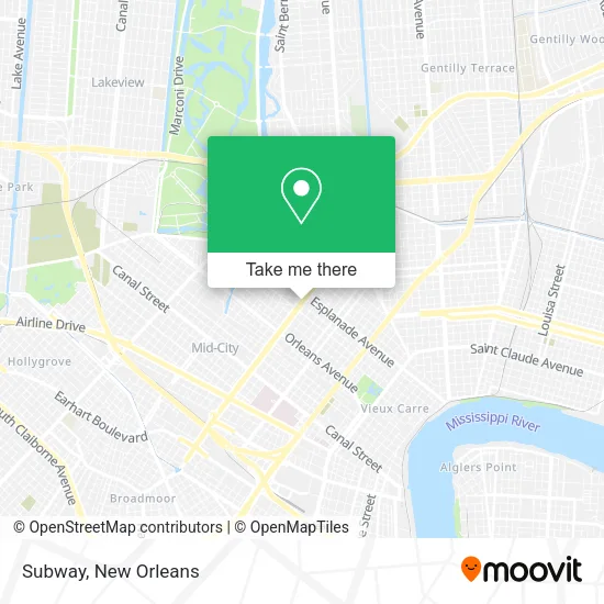 Mapa de Subway