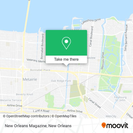 New Orleans Magazine map