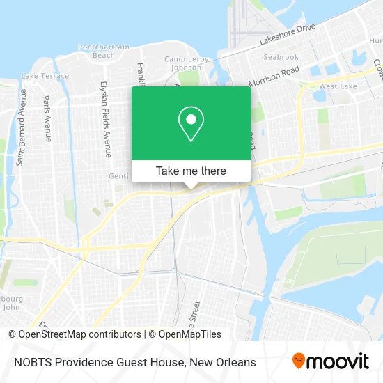 NOBTS Providence Guest House map