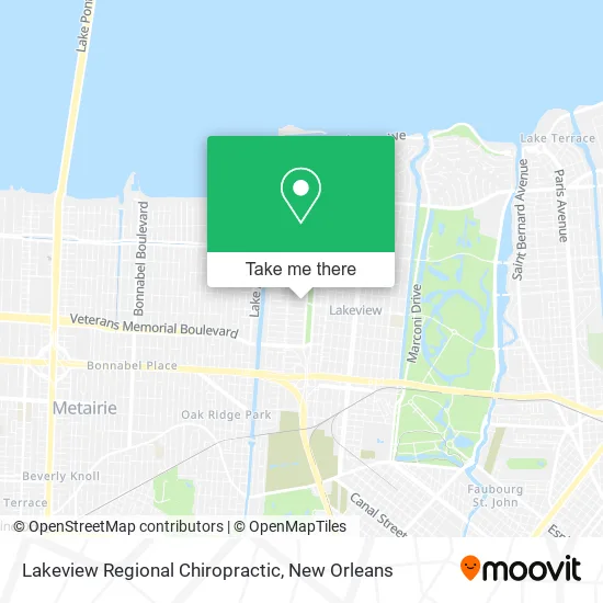 Lakeview Regional Chiropractic map