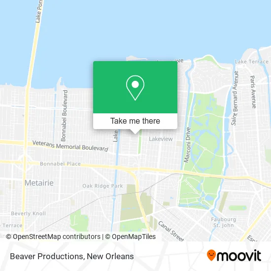 Beaver Productions map