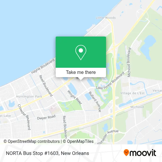 NORTA Bus Stop #1603 map