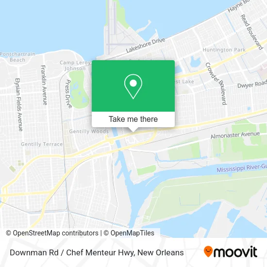 Mapa de Downman Rd / Chef Menteur Hwy