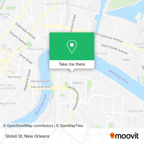 Slidell St map