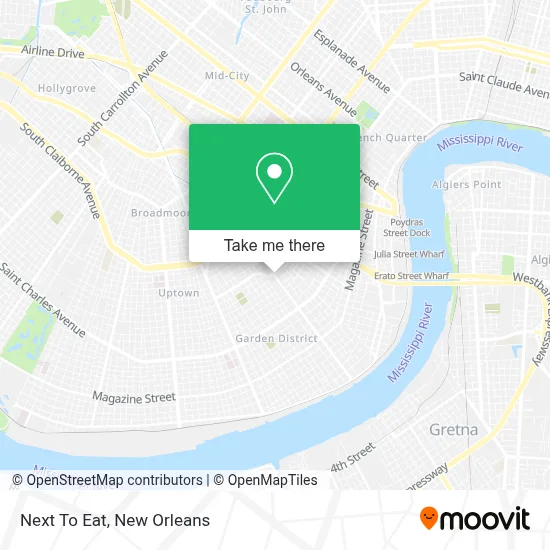 Next To Eat map