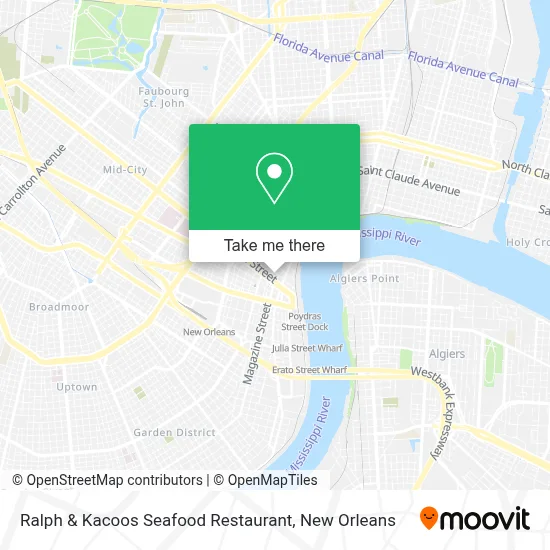 Ralph & Kacoos Seafood Restaurant map