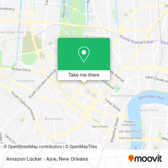 Amazon Locker - Ajoe map