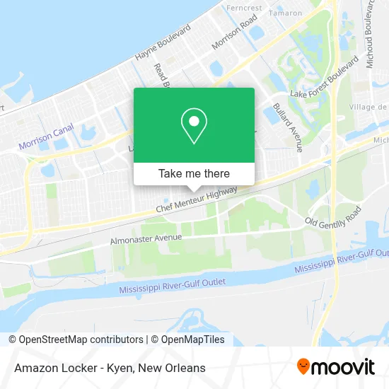 Amazon Locker - Kyen map