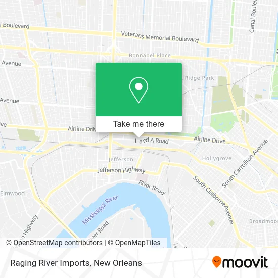 Raging River Imports map
