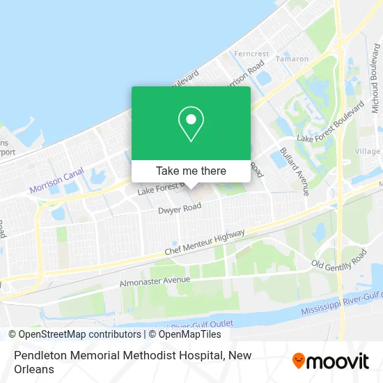Pendleton Memorial Methodist Hospital map
