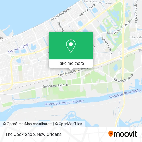 The Cook Shop map