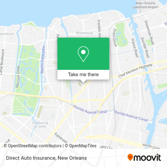 Direct Auto Insurance map