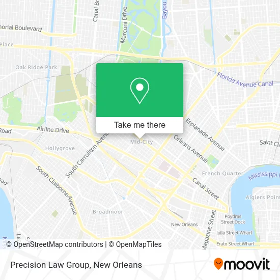 Precision Law Group map