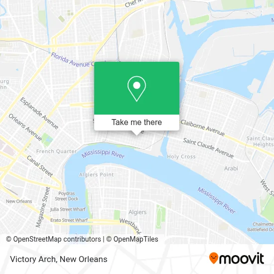 Victory Arch map