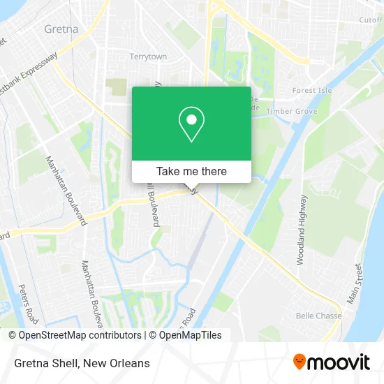 Gretna Shell map