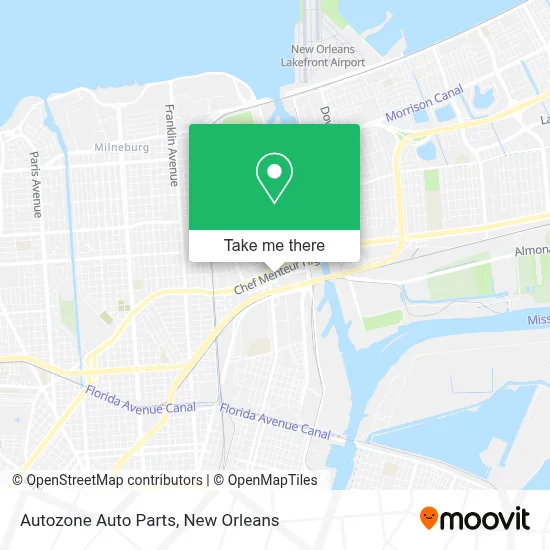 Autozone Auto Parts map
