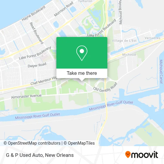 G & P Used Auto map