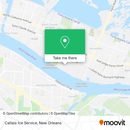Callais Ice Service map