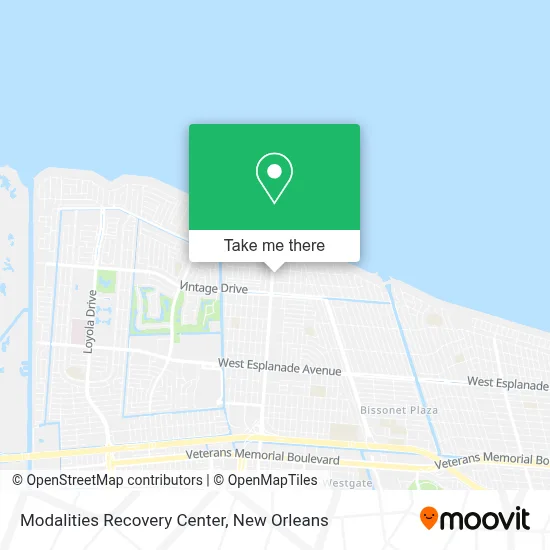 Modalities Recovery Center map
