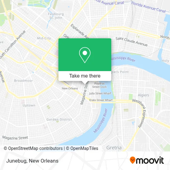 Junebug map