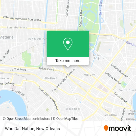 Who Dat Nation map