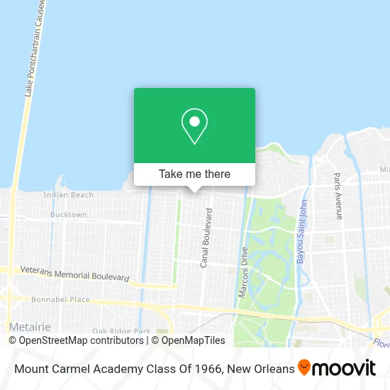 Mount Carmel Academy Class Of 1966 map