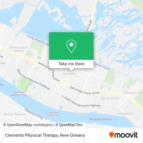Clements Physical Therapy map