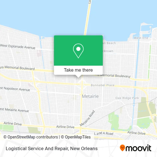 Logistical Service And Repair map