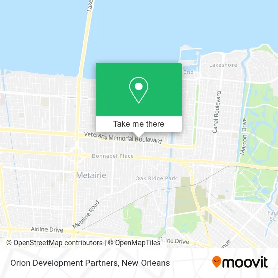 Orion Development Partners map