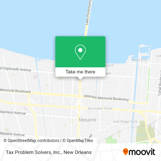 Tax Problem Solvers, Inc. map