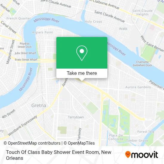 Touch Of Class Baby Shower Event Room map