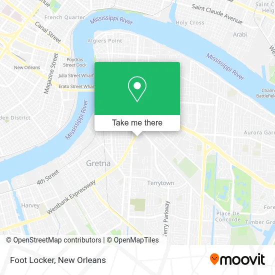Foot Locker map