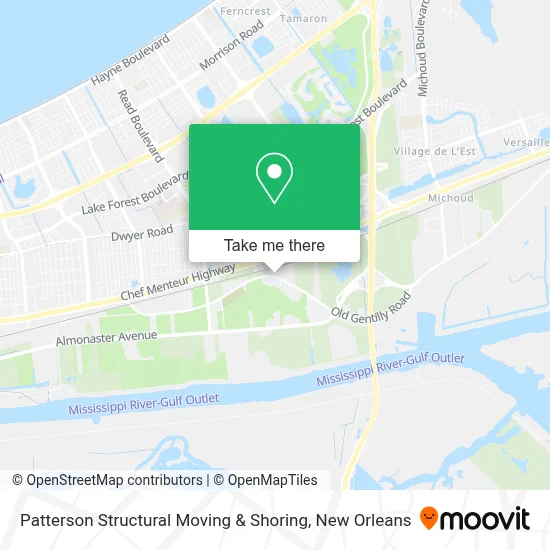 Patterson Structural Moving & Shoring map