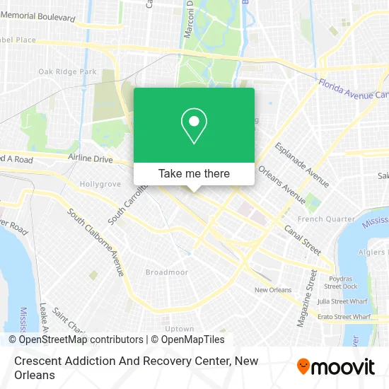 Crescent Addiction And Recovery Center map