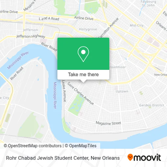 Rohr Chabad Jewish Student Center map