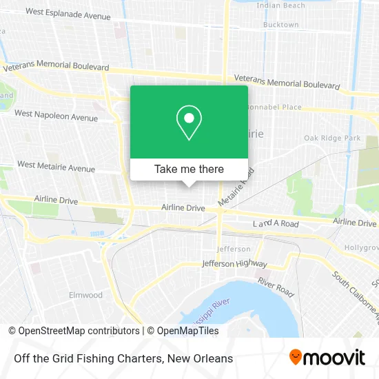 Off the Grid Fishing Charters map