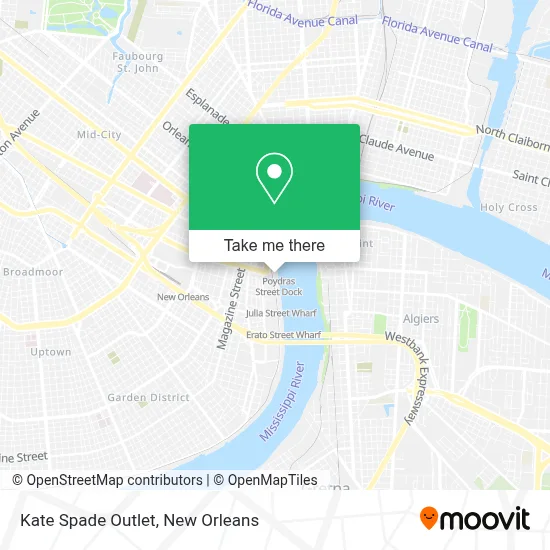 Kate Spade Outlet map