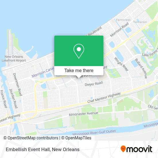 Embellish Event Hall map
